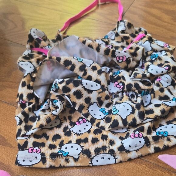 Hello Kitty Pink and Leopard Print Bikini - Picture 3 of 6
